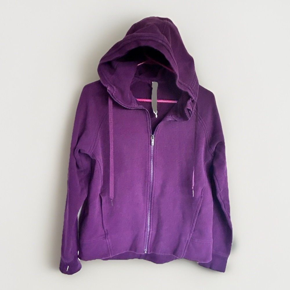 Lululemon Women's Full Zip Hoodie Sweatshirt Purple Size 8 - As-Shown